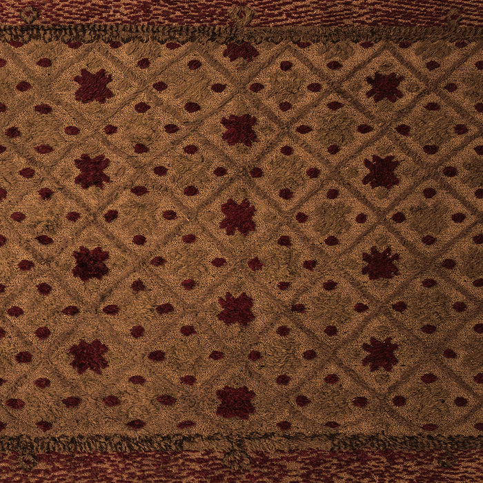 Square Abstract Orange Modern Rug, abs4485org