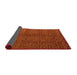 Sideview of Abstract Red Modern Rug, abs4486