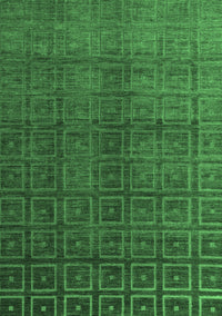 Abstract Emerald Green Modern Rug, abs4486emgrn