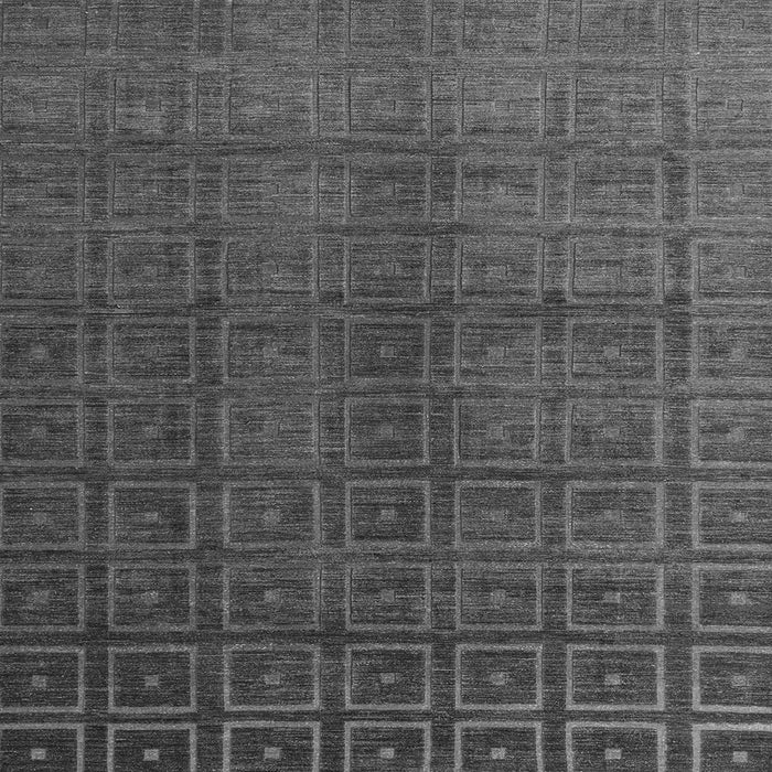 Square Abstract Gray Modern Rug, abs4486gry