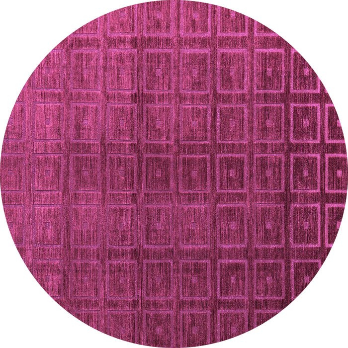Round Abstract Purple Modern Rug, abs4486pur