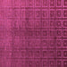 Square Machine Washable Abstract Purple Modern Area Rugs, wshabs4486pur