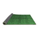 Sideview of Abstract Emerald Green Modern Rug, abs4486emgrn