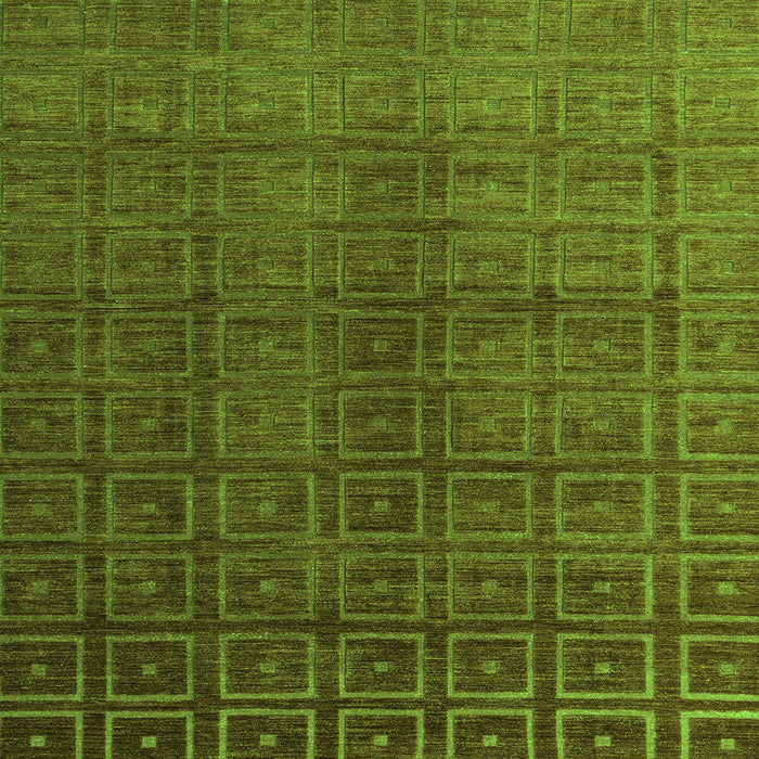 Square Abstract Green Modern Rug, abs4486grn