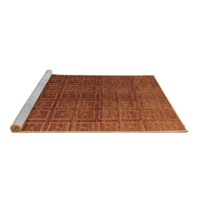 Sideview of Machine Washable Abstract Brown Modern Rug, wshabs4486brn