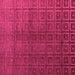 Square Machine Washable Abstract Pink Modern Rug, wshabs4486pnk