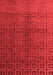 Abstract Red Modern Area Rugs