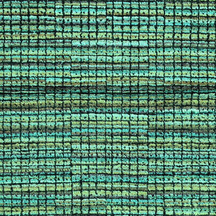 Machine Washable Abstract Turquoise Modern Area Rugs, wshabs4487turq