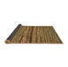 Sideview of Abstract Brown Modern Rug, abs4487brn