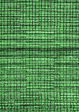 Abstract Emerald Green Modern Rug, abs4487emgrn