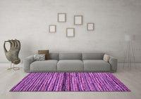 Machine Washable Abstract Purple Modern Rug, wshabs4487pur