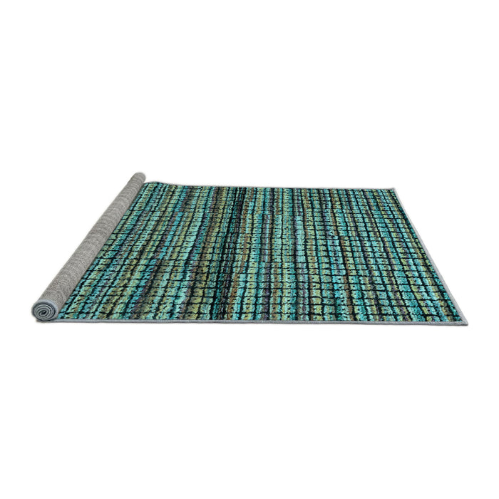 Sideview of Machine Washable Abstract Light Blue Modern Rug, wshabs4487lblu