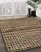 Machine Washable Abstract Bakers Brown Rug in a Family Room, wshabs4487