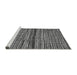 Sideview of Machine Washable Abstract Gray Modern Rug, wshabs4487gry