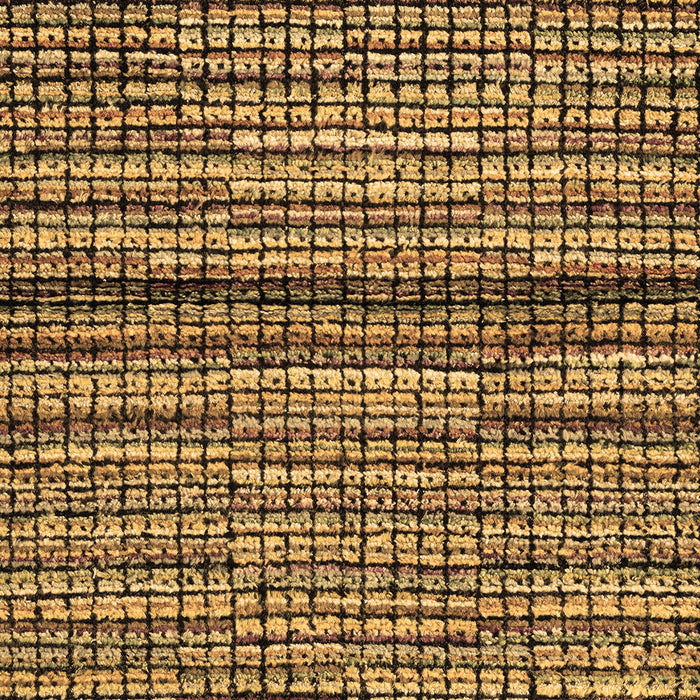 Machine Washable Abstract Brown Modern Rug, wshabs4487brn