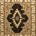 Square Machine Washable Abstract Brown Modern Rug, wshabs4488brn