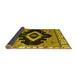 Sideview of Abstract Yellow Modern Rug, abs4488yw