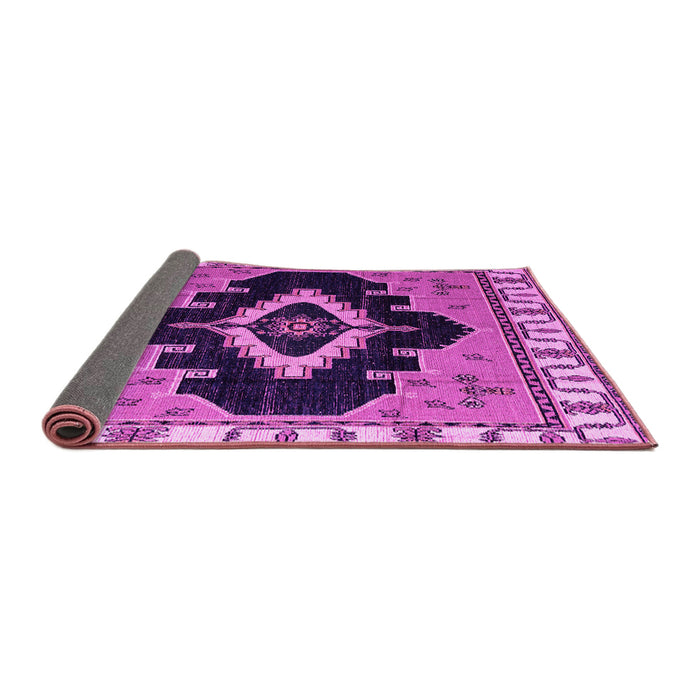 Sideview of Abstract Pink Modern Rug, abs4488pnk