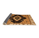 Sideview of Abstract Orange Modern Rug, abs4488org