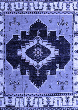 Abstract Blue Modern Rug, abs4488blu