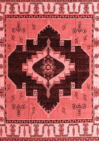 Abstract Red Modern Rug, abs4488red