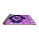 Sideview of Abstract Purple Modern Rug, abs4488pur