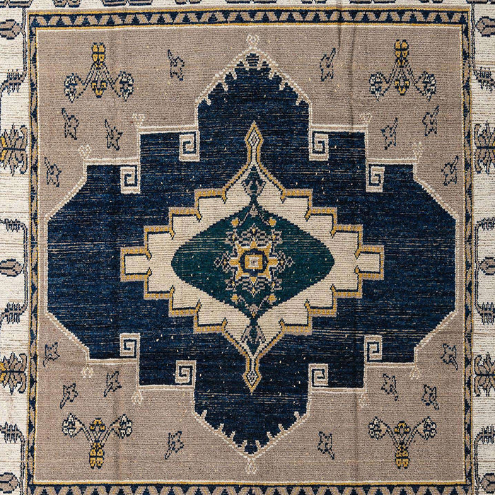 Abstract Light French Beige Brown Modern Rug, abs4488