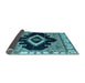 Sideview of Abstract Light Blue Modern Rug, abs4488lblu