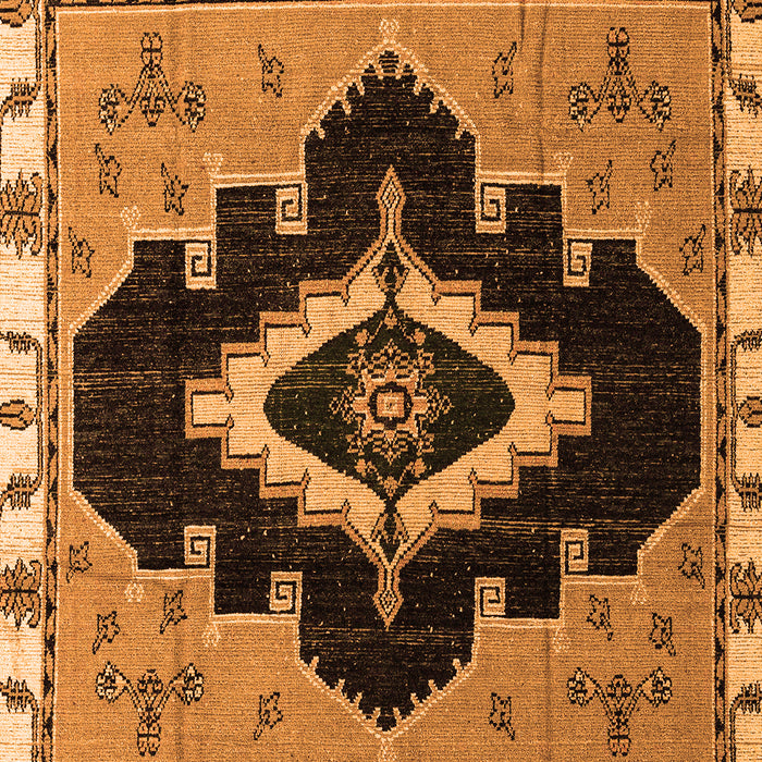 Machine Washable Abstract Orange Modern Area Rugs, wshabs4488org