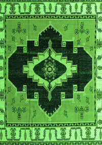 Abstract Green Modern Rug, abs4488grn