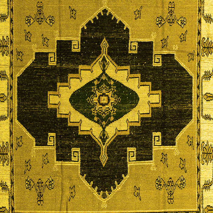 Machine Washable Abstract Yellow Modern Rug, wshabs4488yw