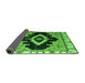 Sideview of Abstract Green Modern Rug, abs4488grn