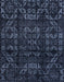 Abstract Blue Modern Rug, abs4489