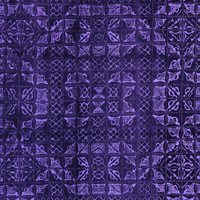 Square Machine Washable Abstract Purple Modern Area Rugs, wshabs4489pur