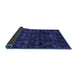 Sideview of Abstract Blue Modern Rug, abs4489blu