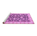 Sideview of Machine Washable Oriental Purple Traditional Area Rugs, wshabs448pur