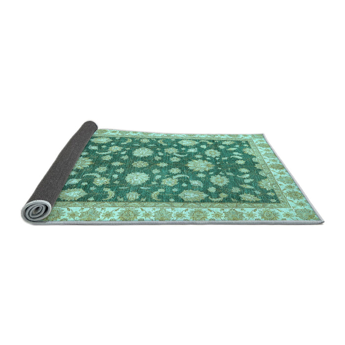 Sideview of Oriental Light Blue Traditional Rug, abs448lblu