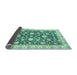 Sideview of Oriental Light Blue Traditional Rug, abs448lblu