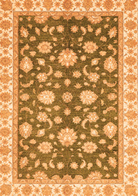 Oriental Orange Traditional Rug, abs448org