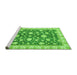 Sideview of Machine Washable Oriental Green Traditional Area Rugs, wshabs448grn