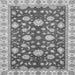 Square Machine Washable Oriental Gray Traditional Rug, wshabs448gry