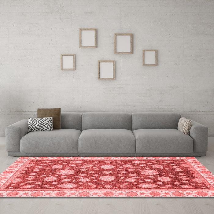 Traditional Red Washable Rugs
