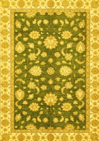 Oriental Yellow Traditional Rug, abs448yw