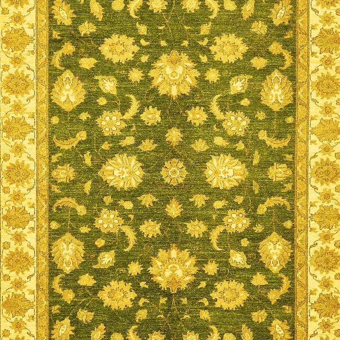 Oriental Yellow Traditional Rug, abs448yw