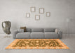 Machine Washable Oriental Orange Traditional Area Rugs in a Living Room, wshabs448org