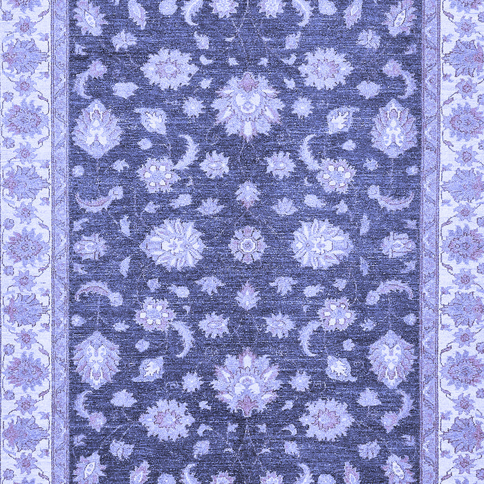 Machine Washable Oriental Blue Traditional Rug, wshabs448blu