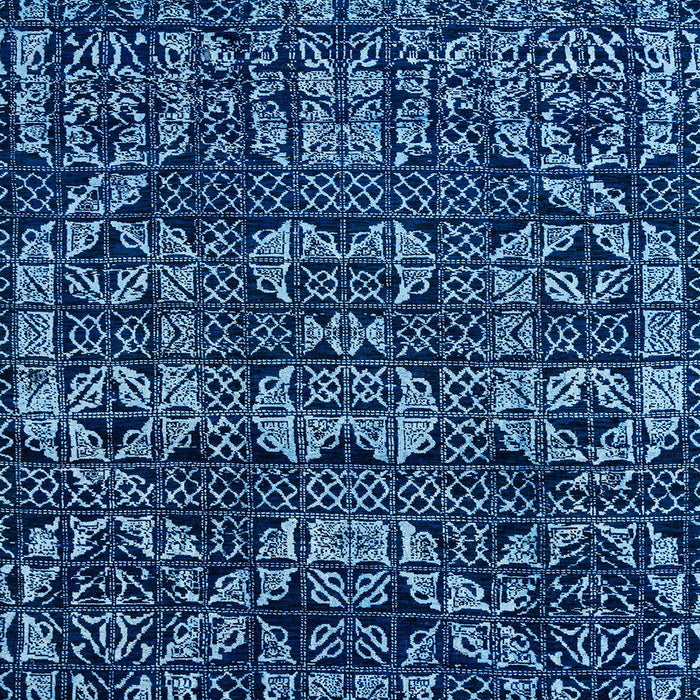 Square Abstract Blue Modern Rug, abs4490