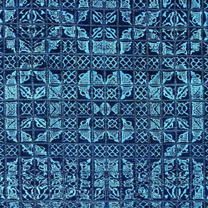 Square Abstract Light Blue Modern Rug, abs4490lblu