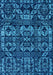 Machine Washable Abstract Light Blue Modern Rug, wshabs4490lblu