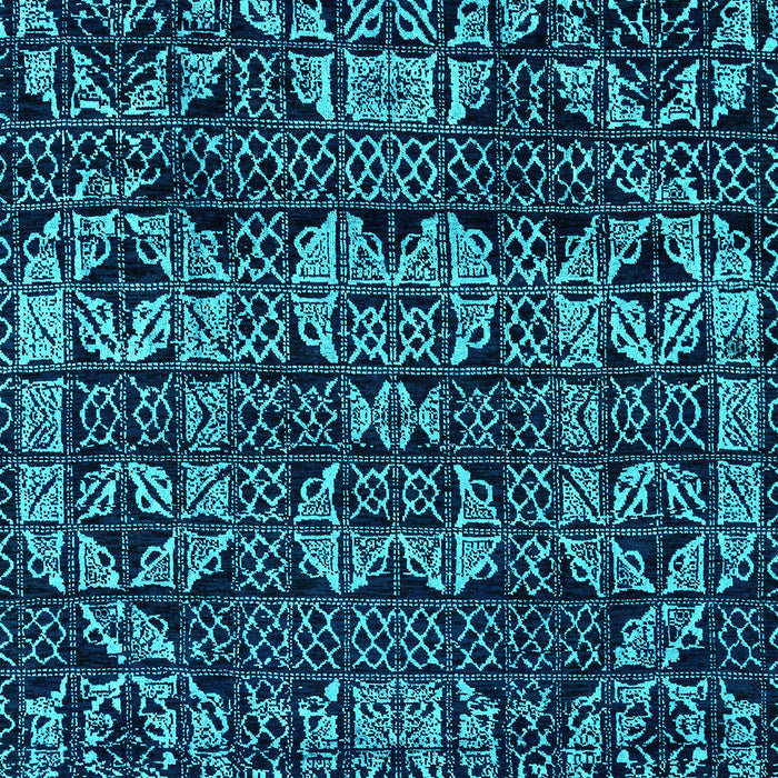 Machine Washable Abstract Turquoise Modern Area Rugs, wshabs4490turq